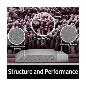 Yimobra Alfombras de baño antideslizantes alfombras de_5