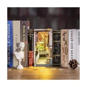 Rowood Kit de rincón de libros decoración de estantería_3