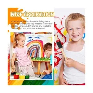 300 pinceles de esponja de 1 pulgada para pintar con_5