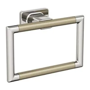 Esquire Anillo de toalla contemporáneo de níquel_1