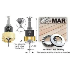 Amana Tool Avellanador de 82 con punta de carburo 55229_2