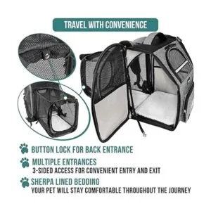 PetAmi Mochila para perros y gatos mochila expandible_4