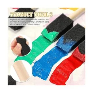 300 pinceles de esponja de 1 pulgada para pintar con_3