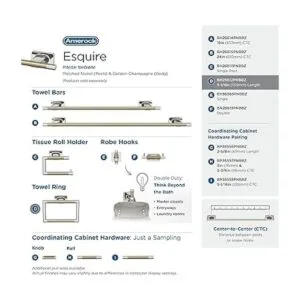 Esquire Anillo de toalla contemporáneo de níquel_4