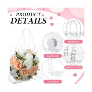 85 bolsas de regalo de PVC transparente con asas bolsas_3