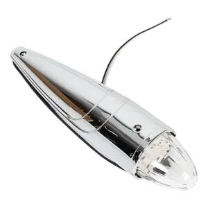 ECOTRIC Juego de 5 luces LED cromadas de 17 luces LED para_2