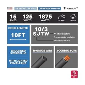 Thonapa Cable de extensión para exteriores con extremo_2