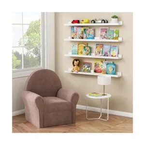 Estantería flotante blanca para niños juego de 4_2