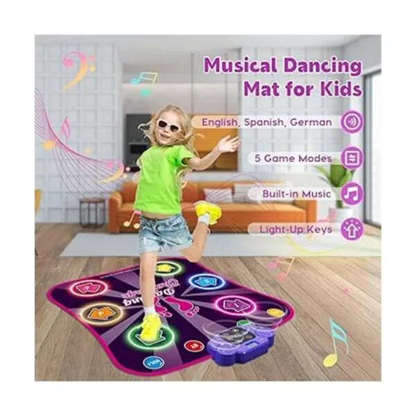 Bambilo Lightup Bluetooth Dance Mat 6 LightUp Buttons 5_3