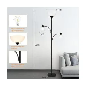 Torchiere Lámpara de pie lámparas de pie para sala de_3