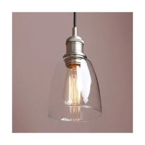 Yosoan Lámpara colgante industrial vintage con 1 luz_5