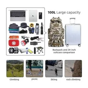 HongXingHai Mochila de senderismo para campamento de 100_6