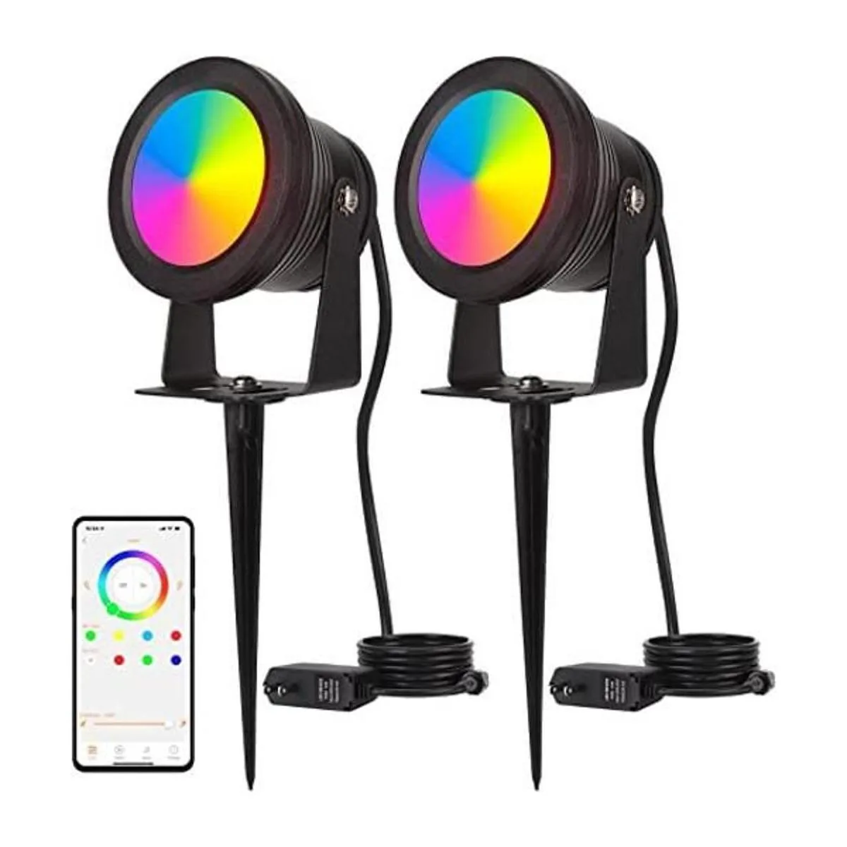 Luces de paisaje de bajo voltaje luces RGB de paisaje_1