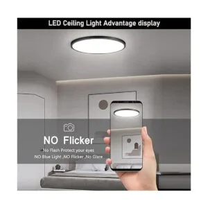 6 Pack 9 Inch Flush Mount LED Ceiling Light FixtureSlim_2