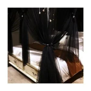 VETHIN 4 Corners Post Princess Bed Canopy Curtain Double_3