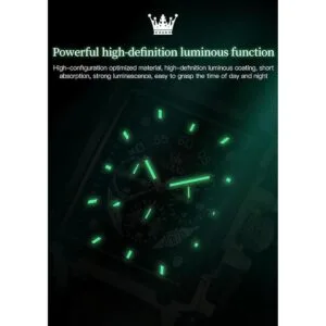 OLEVS Relojes cuadrados para hombres de cuero marrón_6