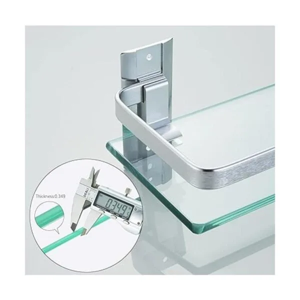 Paquete de 3 estantes de vidrio para baño vidrio templado_6