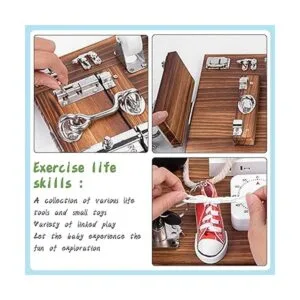 Canuan Tablero ocupado para niños pequeños 20 en 1 tabla_5