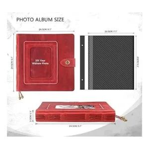 lbum de fotos de cuero autoadhesivas álbum de fotos de_3