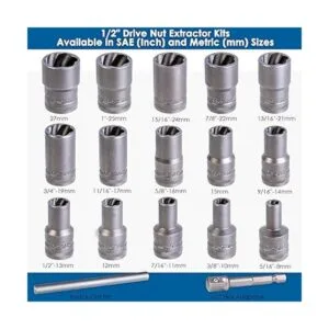 THINKPRO Juego de extractor de pernos mejorado juego de_3