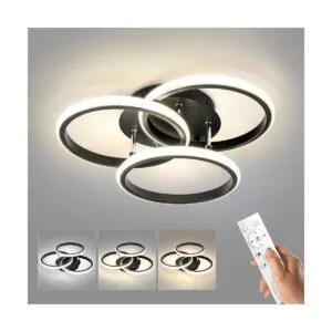 Lámpara de techo LED regulable de 55 W semiempotrada con_1