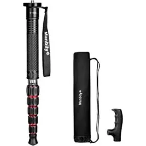 Manbily Monopod de fibra de carbono portátil compacto_1