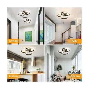 Lámpara de techo LED regulable de 55 W semiempotrada con_5