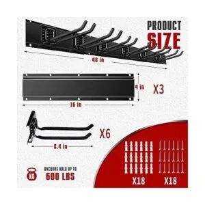 CHARMOUNT Organizador de pared de almacenamiento de_3