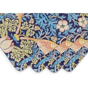 Morris Co Manteles individuales azules de la colección_2