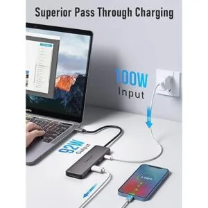 Adaptador multipuerto USB C Hub Lemorele 7 en 1 tipo C 4K_6