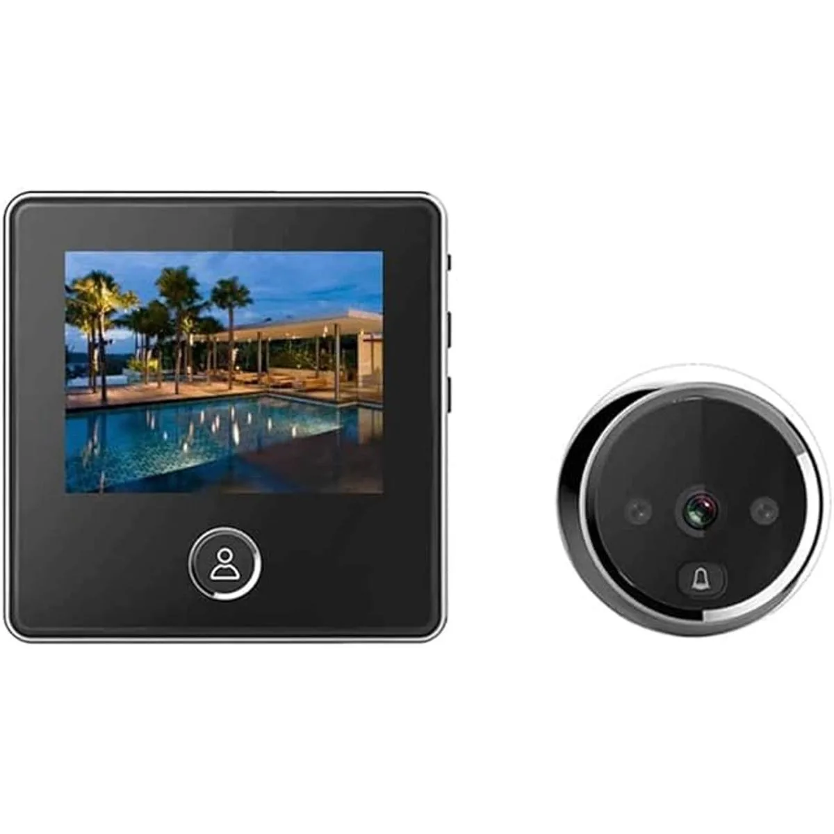 digitsea Visor de puerta de video de 1200 mAh con batería_1