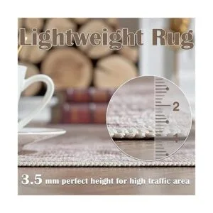 JINCHAN Alfombra persa de 4 x 6 pies estilo vintage_5