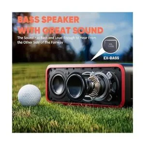 CHIFENCHY Altavoz portátil de golf con graves altavoz_3