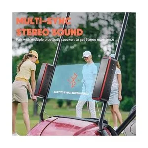 CHIFENCHY Altavoz portátil de golf con graves altavoz_4