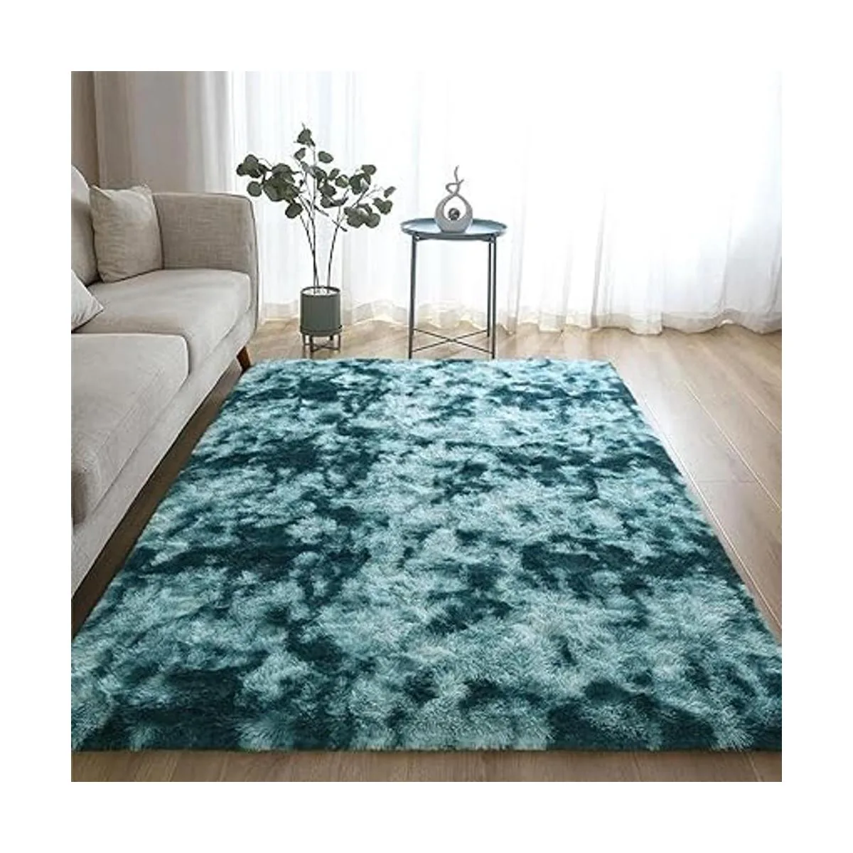 DweIke Alfombras de área suaves y esponjosas para sala de_6