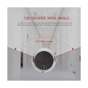 digitsea Visor de puerta de video de 1200 mAh con batería_2