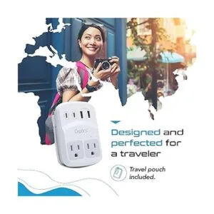 Kit de adaptador de viaje mundial de Ceptics 2 USBA_4