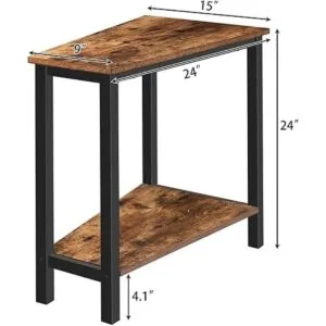 HOOBRO Mesa auxiliar de cuña mesa auxiliar de cuña_3