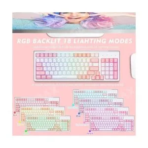 CK98 Combo de teclado y mouse inalámbrico para juegos_2