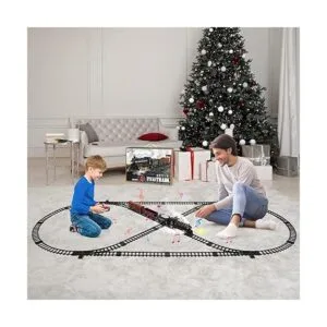 Juego de tren con control remoto pista eléctrica de tren_6