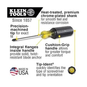 Klein Tools 85076 Juego de destornilladores ranurados y_4