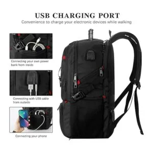 Mochila de viaje para laptop de 18.4 pulgadas con_4