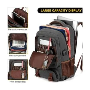 Tzowla Mochila de lona para laptop para hombres y mujeres_3
