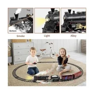 Juego de tren con control remoto pista eléctrica de tren_5