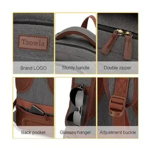 Tzowla Mochila de lona para laptop para hombres y mujeres_5