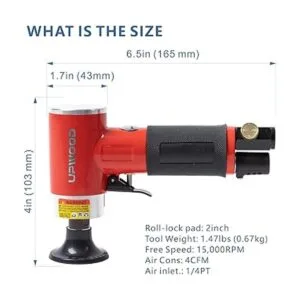 Mini lijadora orbital neumática kit de pulidor_3