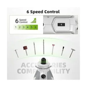 Huepar Tools Herramienta giratoria de 200 W kit de_3