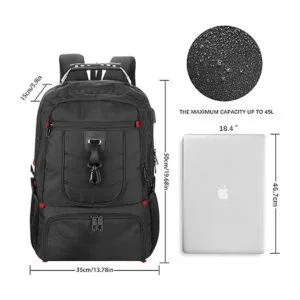 Mochila de viaje para laptop de 18.4 pulgadas con_6