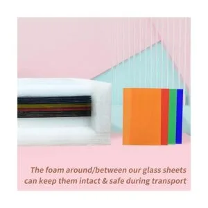 Buenoarte 12 hojas de vitrales 6 x 8 pulgadas hojas de_5