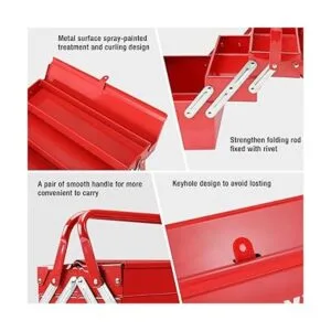 WORKPRO Caja de herramientas de metal caja de_5